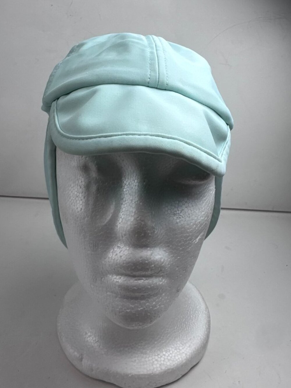 Mint Green Flap Sun Hat UPF Neck Shade Swim Cap Elastic Back Beach Rash Guard